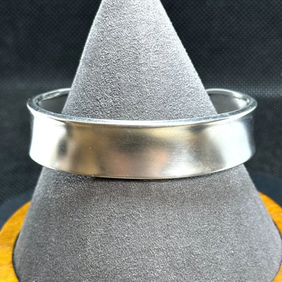 Jewelry - Vintage Sterling Silver 925 15mm Wide Satin Finish Open Cuff Bracelet 2.5 Inches